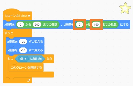 ブロック内の数値を変更する